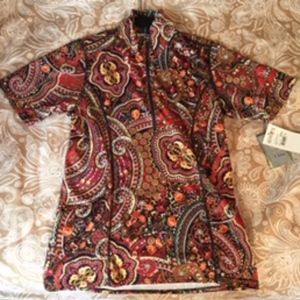 NWT Kerrits Venti Short Sleeve Paisley Print Shirt